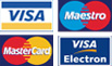 VISA, Maestro, MasterCard, VISA Electron
