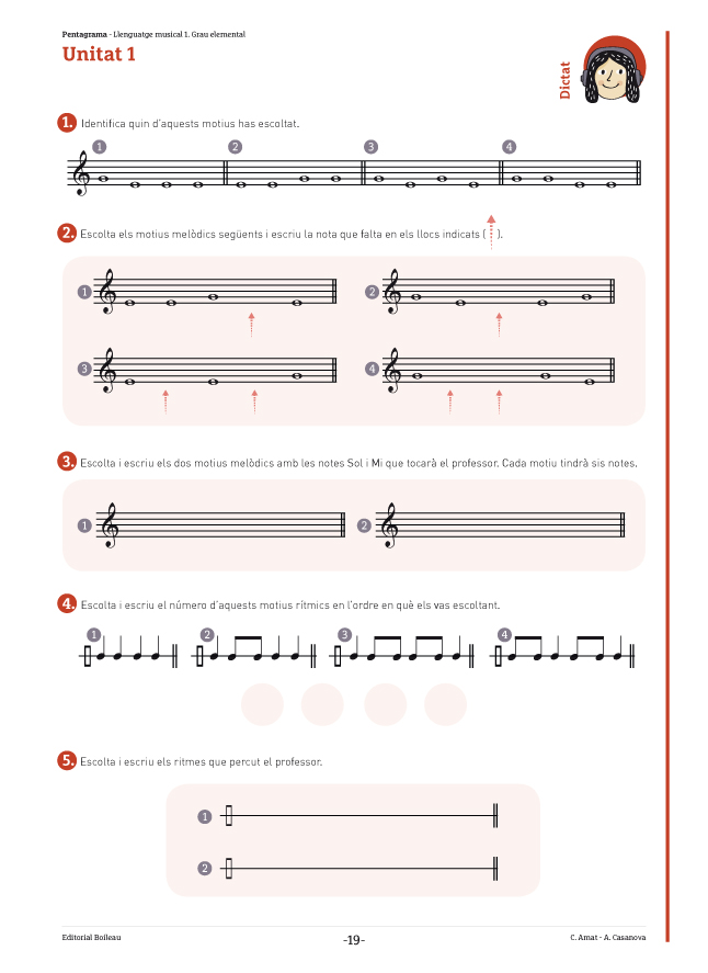 Pentagrama vol. 1 - unitat 1