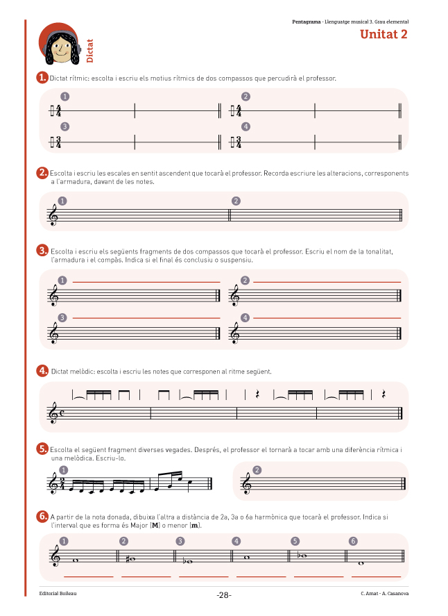 Pentagrama vol. 3 - unitat 2