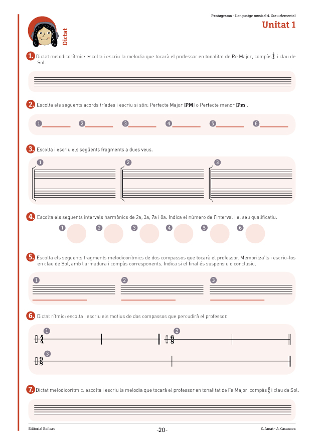 Pentagrama vol. 4 - unitat 1