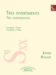 tres divertiments trompeta y piano - boliart