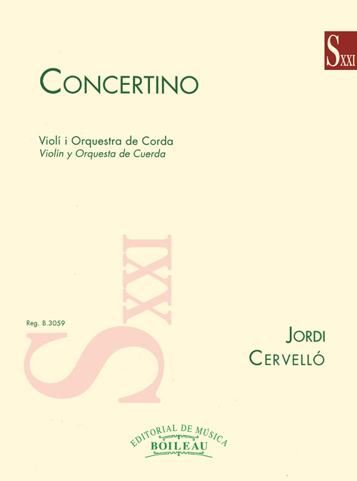 Concertino - violin, string orchestra - Cervello