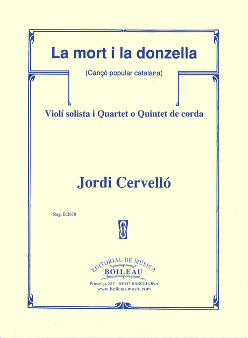La mort i la donzella - Cervello - violin and string quintet