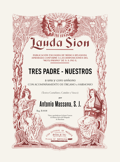 Tres Padre-Nuestros - Antonio Massana - Voices and Organ