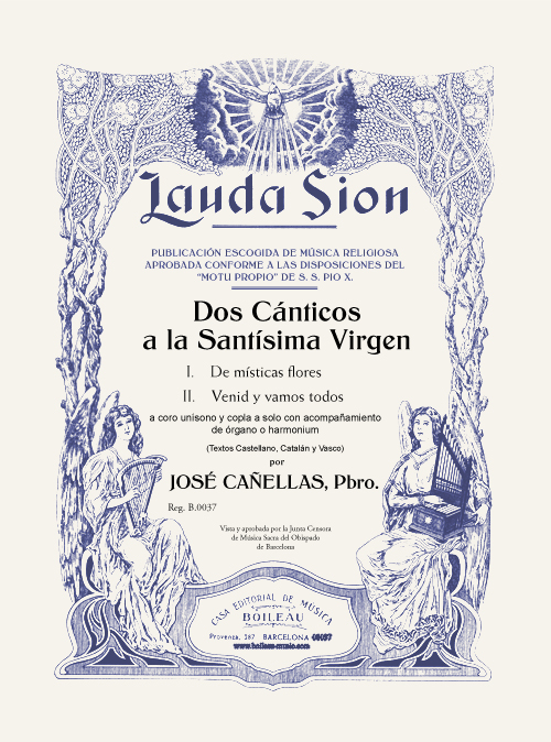 Dos Canticos a la Santisima Virgen - Cañellas - Voices and Organ
