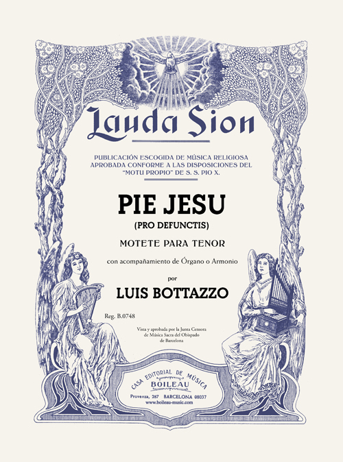 Pie Jesu - Motete para Tenor - Bottazzo - Voice and Organ