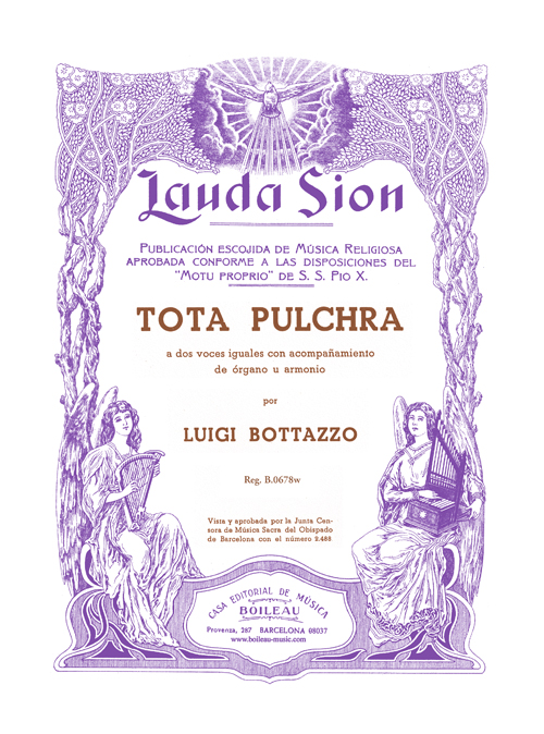 Tota Pulchra - Bottazzo - Voices and Organ