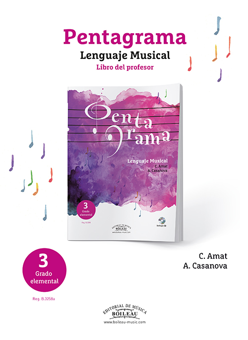 Pentagrama Lenguaje Musical 3 - Amat / Casanova - Profesor