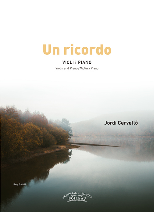 Un Ricordo - violin and piano - Jordi Cervello