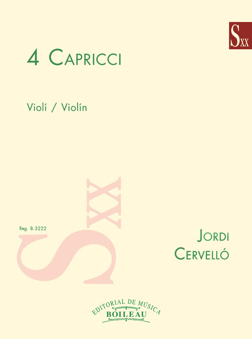 Primi 4 Capricci - violin - Jordi Cervello
